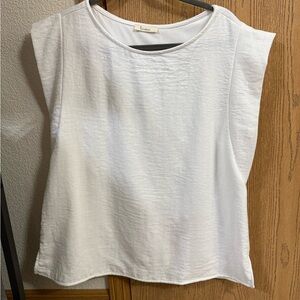 Elegant White Sleeveless Blouse